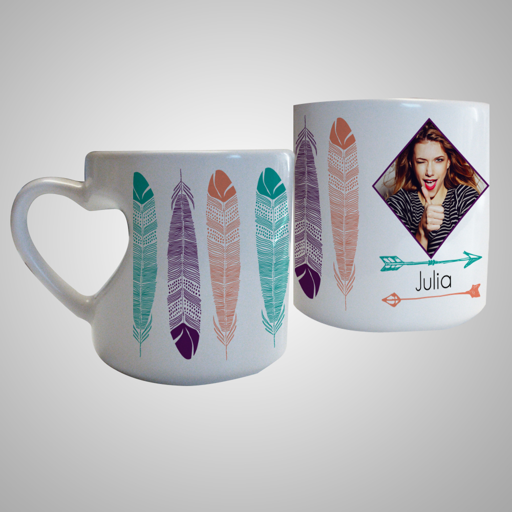 Taza con Asa de Corazón